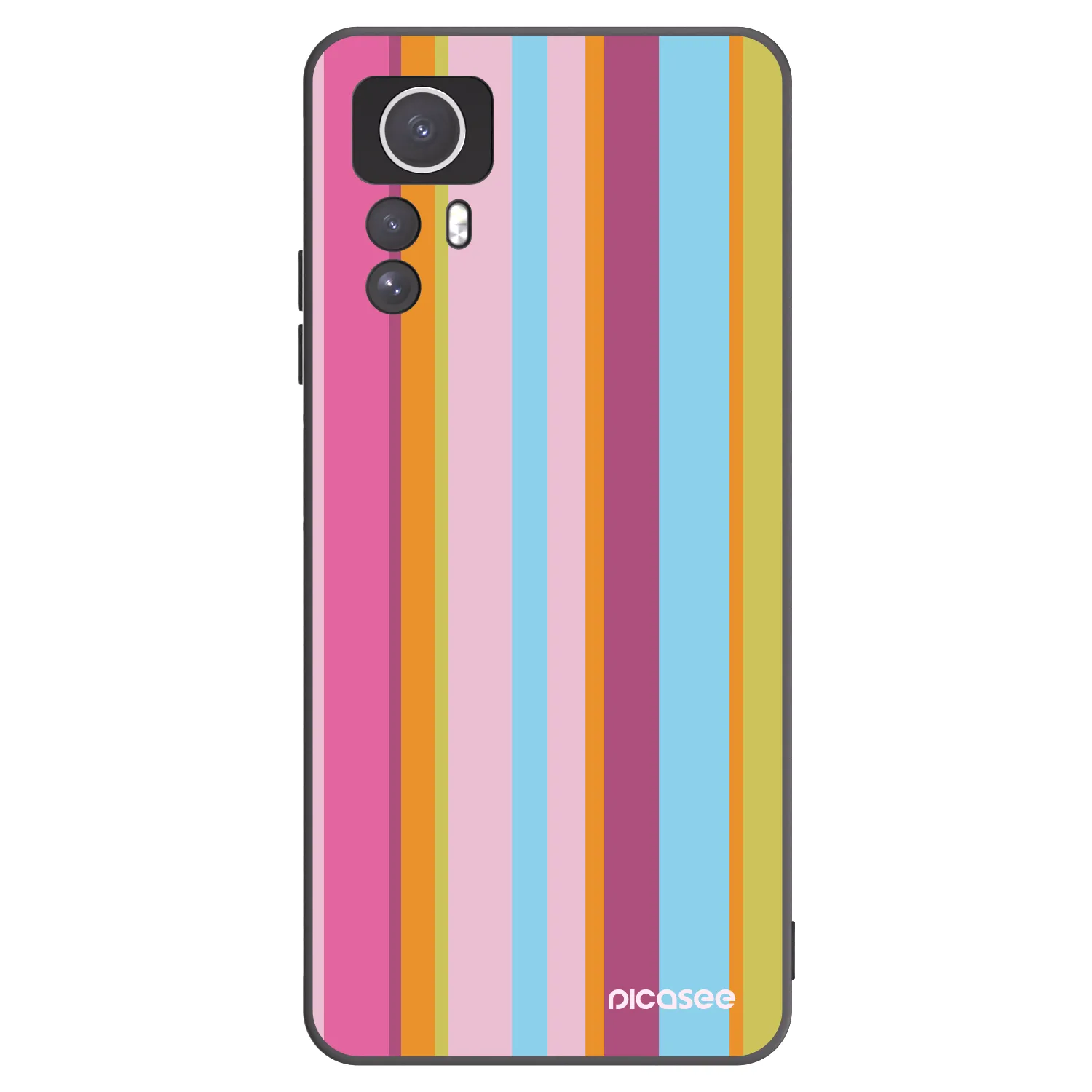 Picasee silikonowe czarne etui na Xiaomi Redmi Note 12S - Golden hour