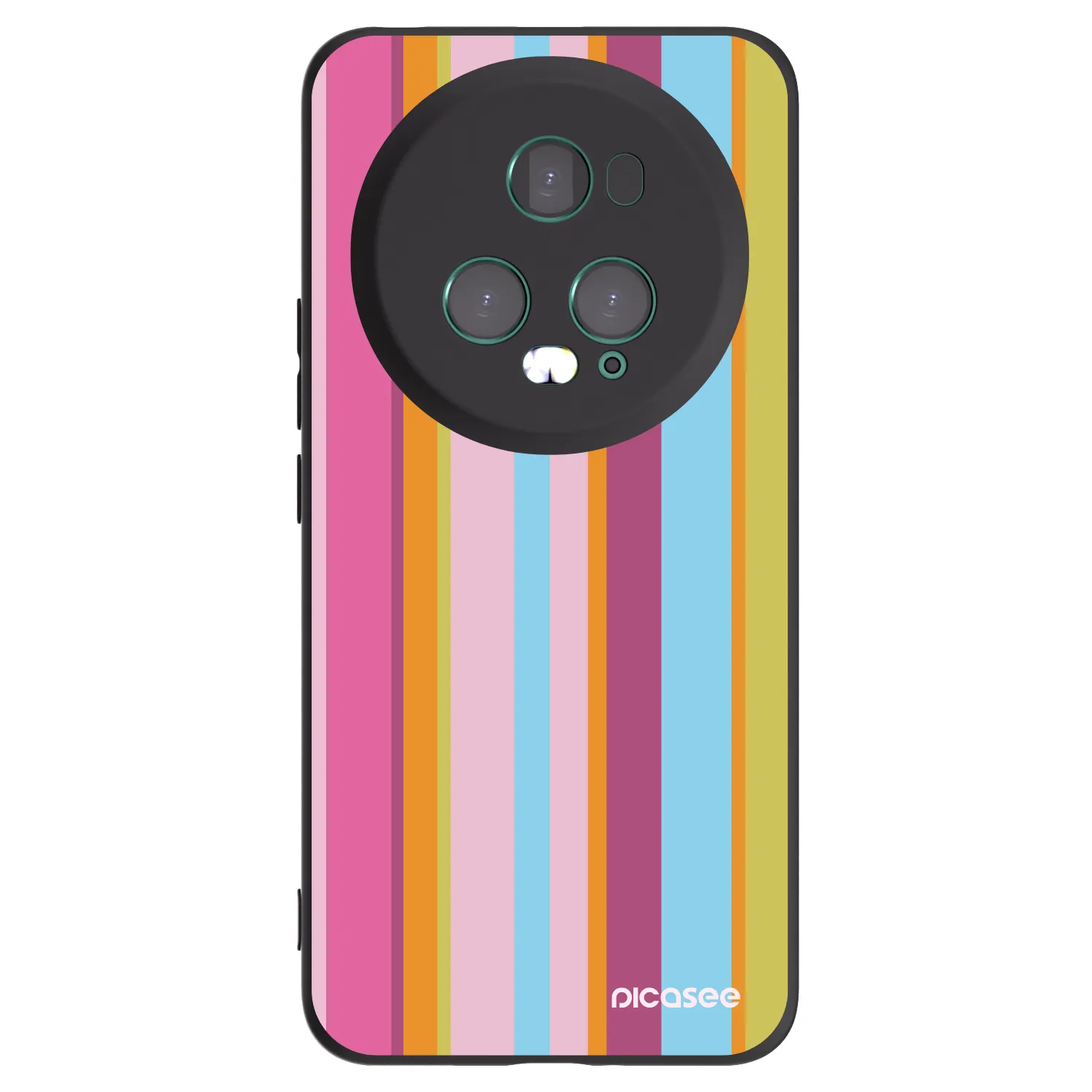 Picasee silikonowe czarne etui na Honor Magic5 Pro - Golden hour