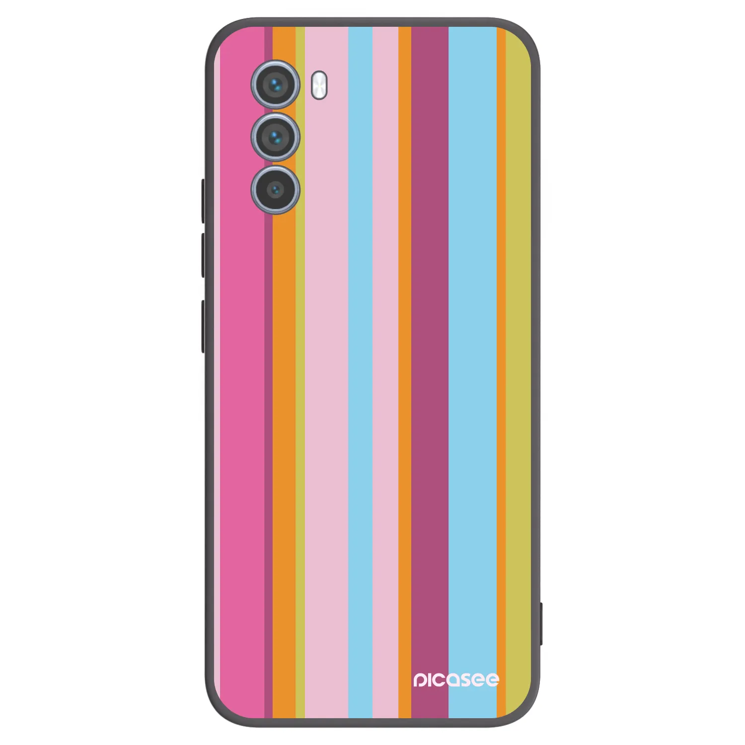 Picasee silikonowe czarne etui na Motorola Moto G62 - Golden hour