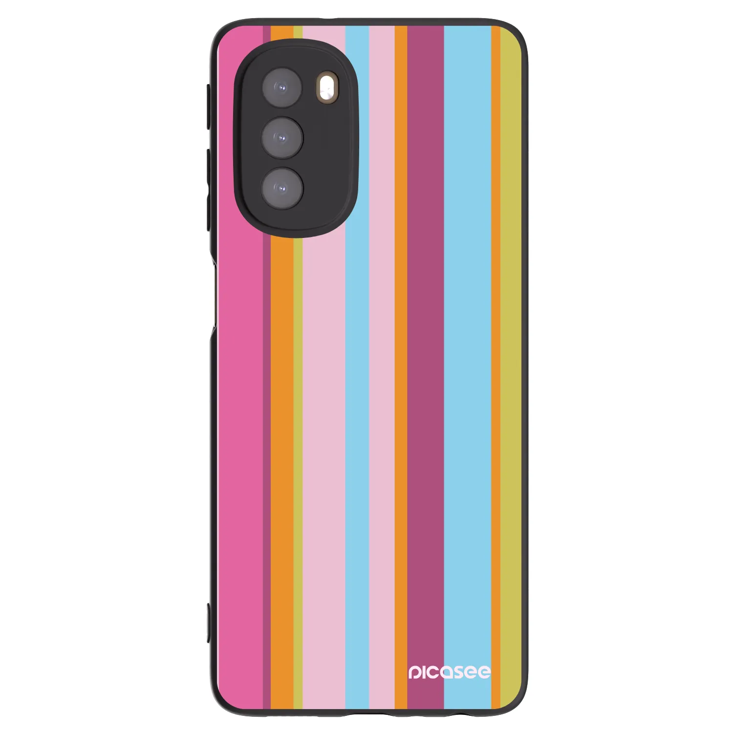 Picasee silikonowe czarne etui na Motorola Moto G51 - Golden hour