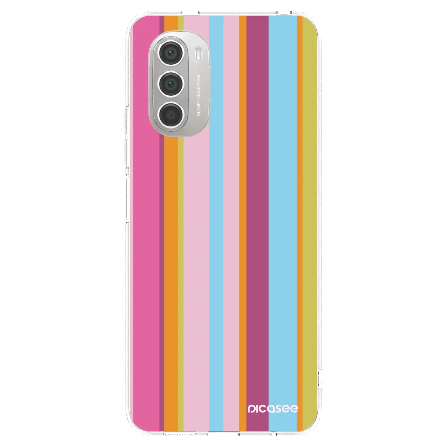 Picasee silikonowe przeźroczyste etui na Motorola Moto G51 - Golden hour