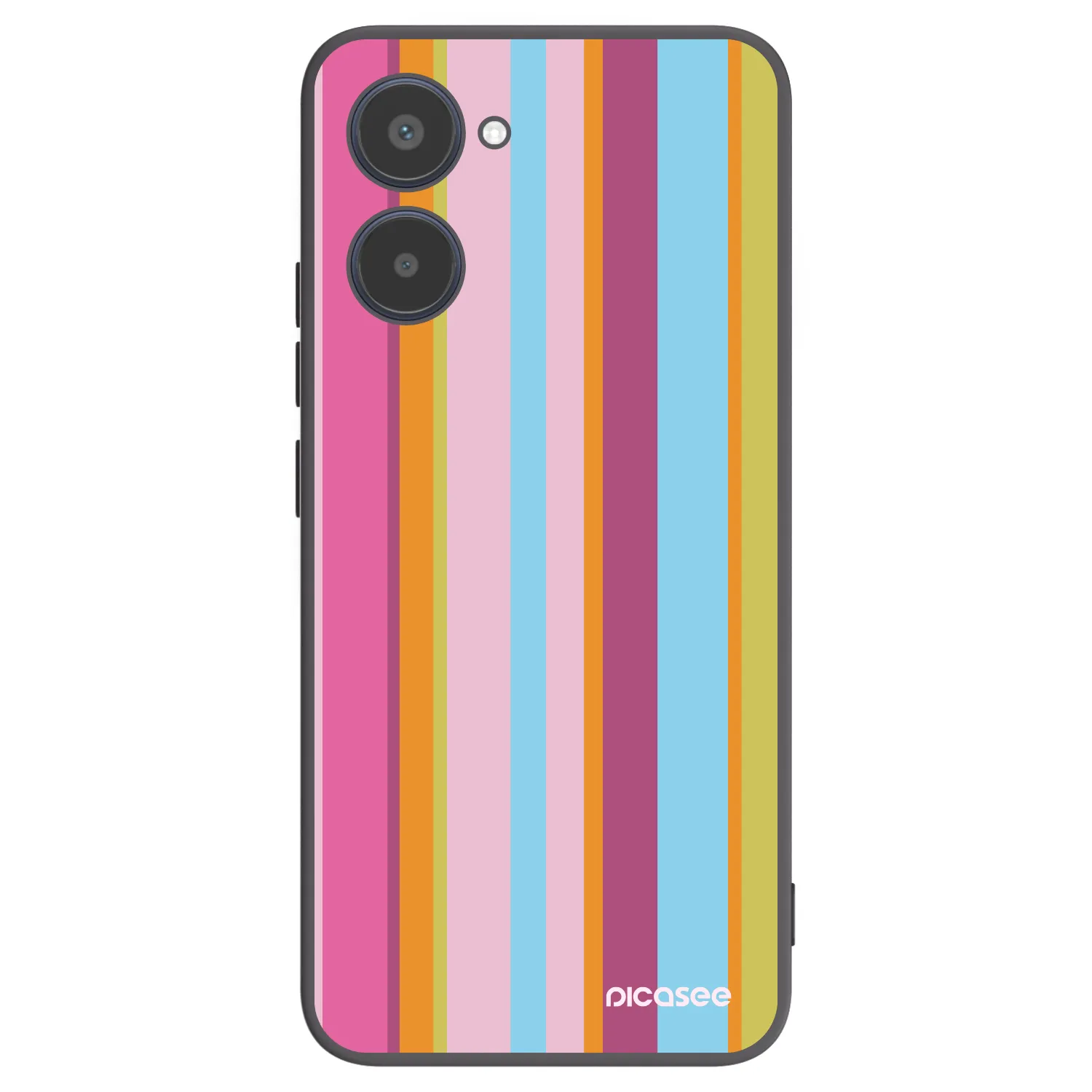 Picasee silikonowe czarne etui na Realme 10 4G - Golden hour