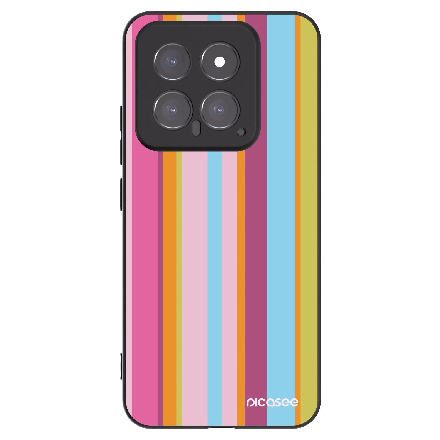Picasee silikonowe czarne etui na Xiaomi 14 - Golden hour