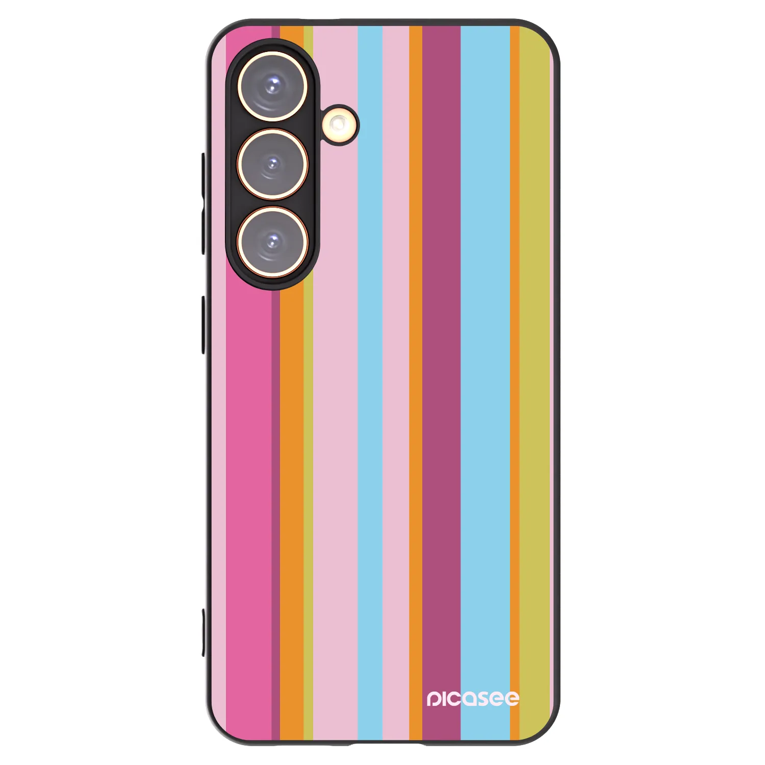 Picasee silikonowe czarne etui na Samsung Galaxy S24 S921B 5G - Golden hour