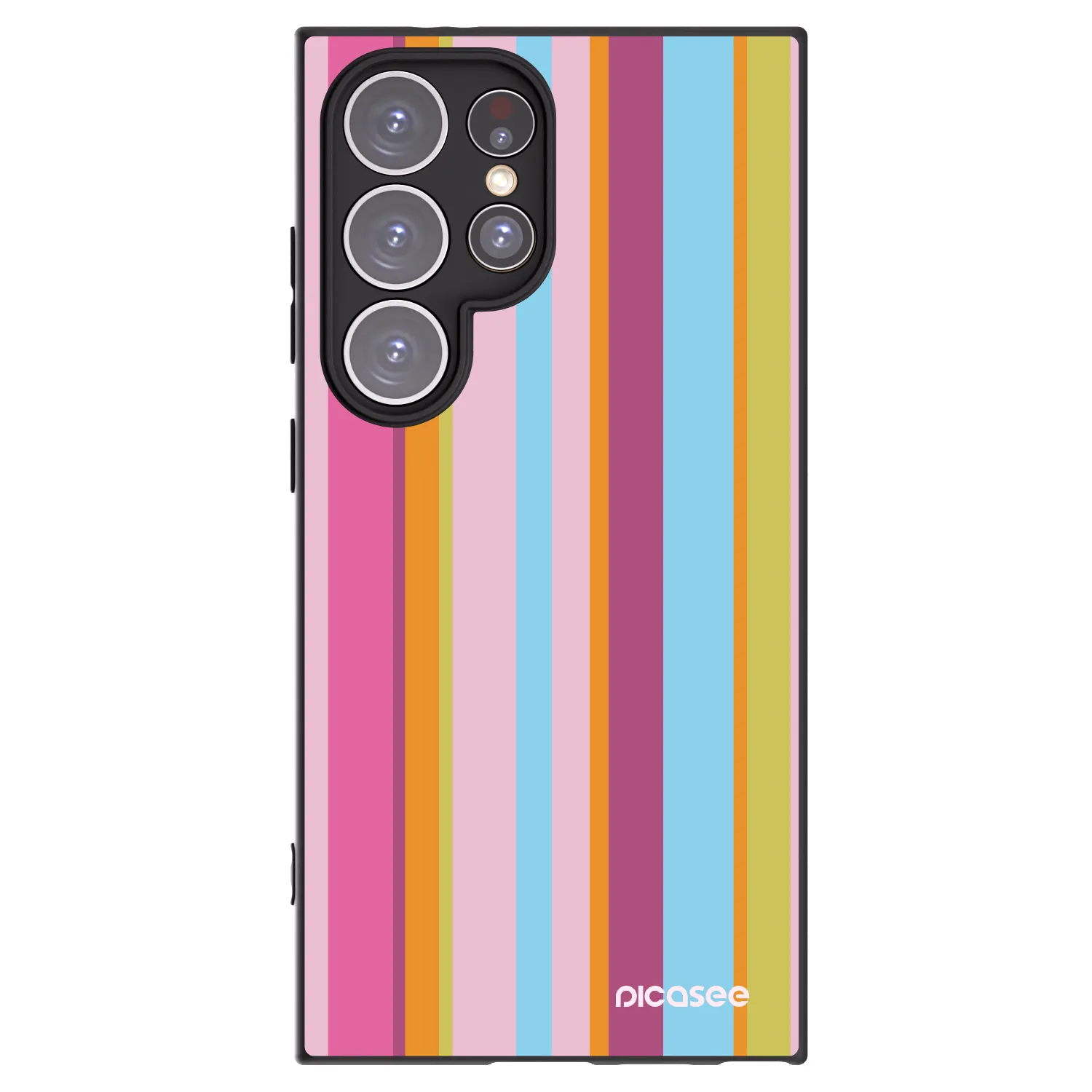 Picasee silikonowe czarne etui na Samsung Galaxy S24 Ultra S928B 5G - Golden hour