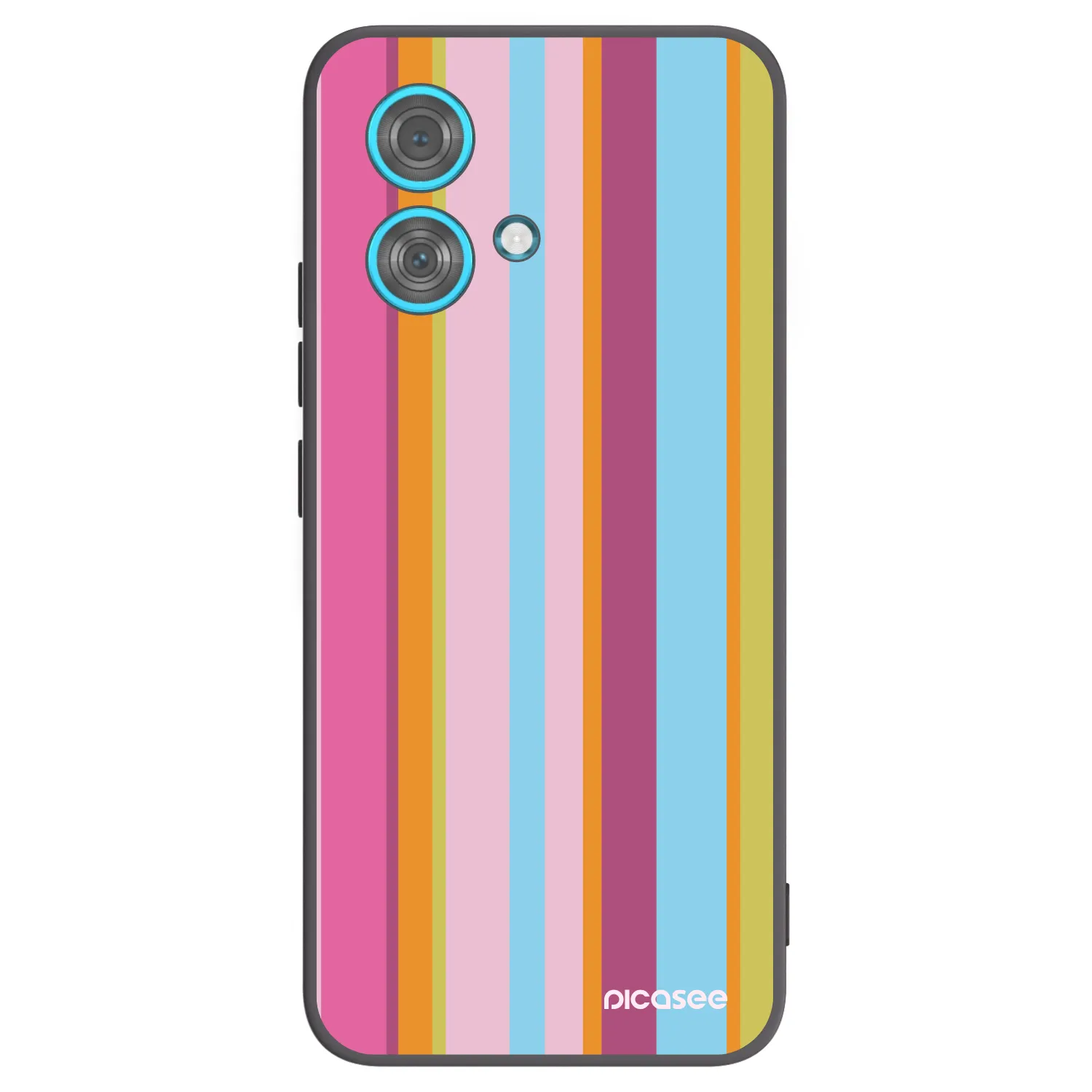 Picasee silikonowe czarne etui na Motorola Edge 40 Neo - Golden hour