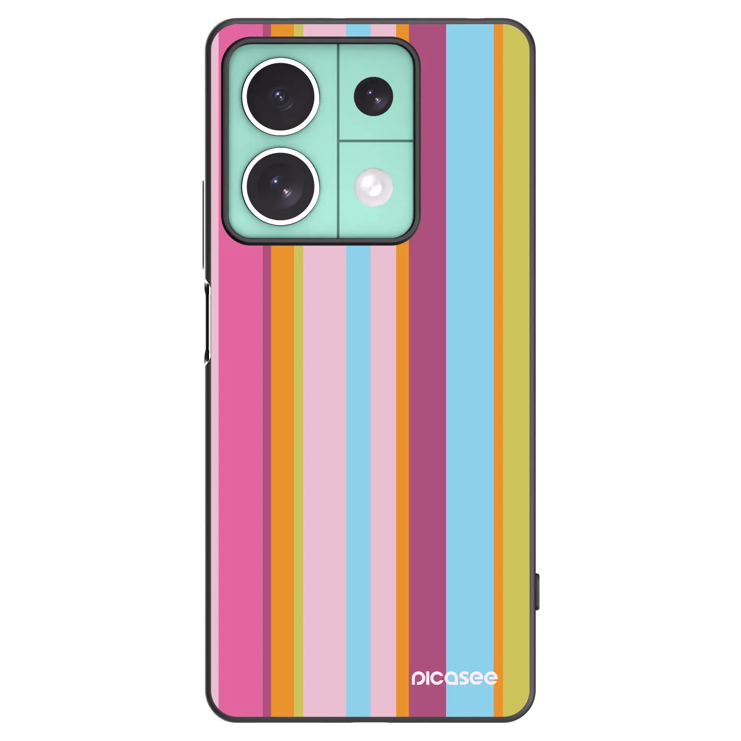 Picasee silikonowe czarne etui na Xiaomi Redmi Note 13 5G - Golden hour