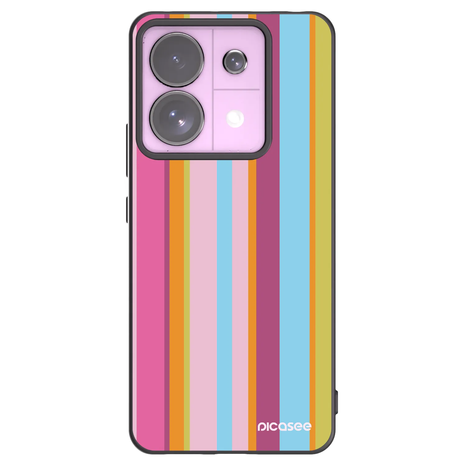Picasee silikonowe czarne etui na Xiaomi Redmi Note 13 Pro 5G - Golden hour