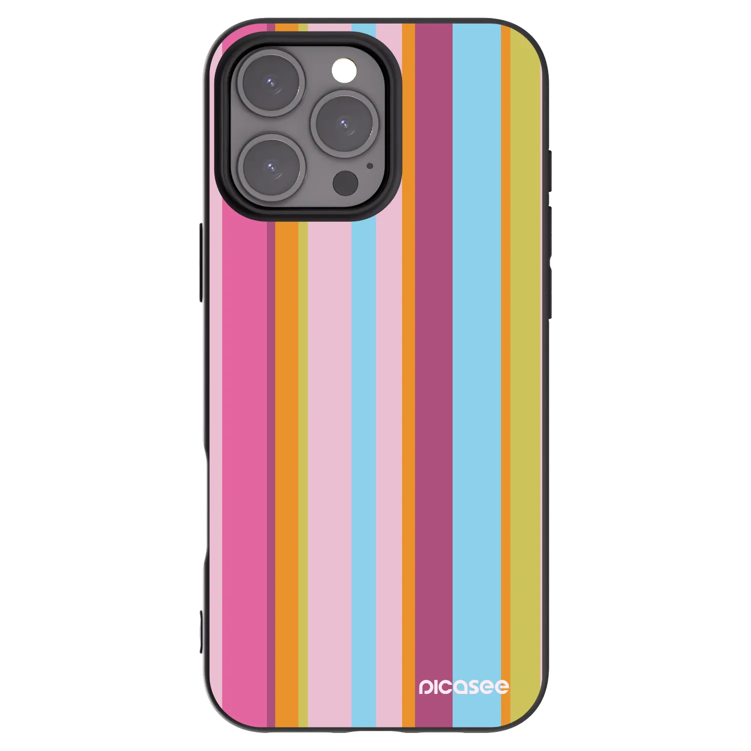 Picasee silikonowe czarne etui na Apple iPhone 16 Pro Max - Golden hour