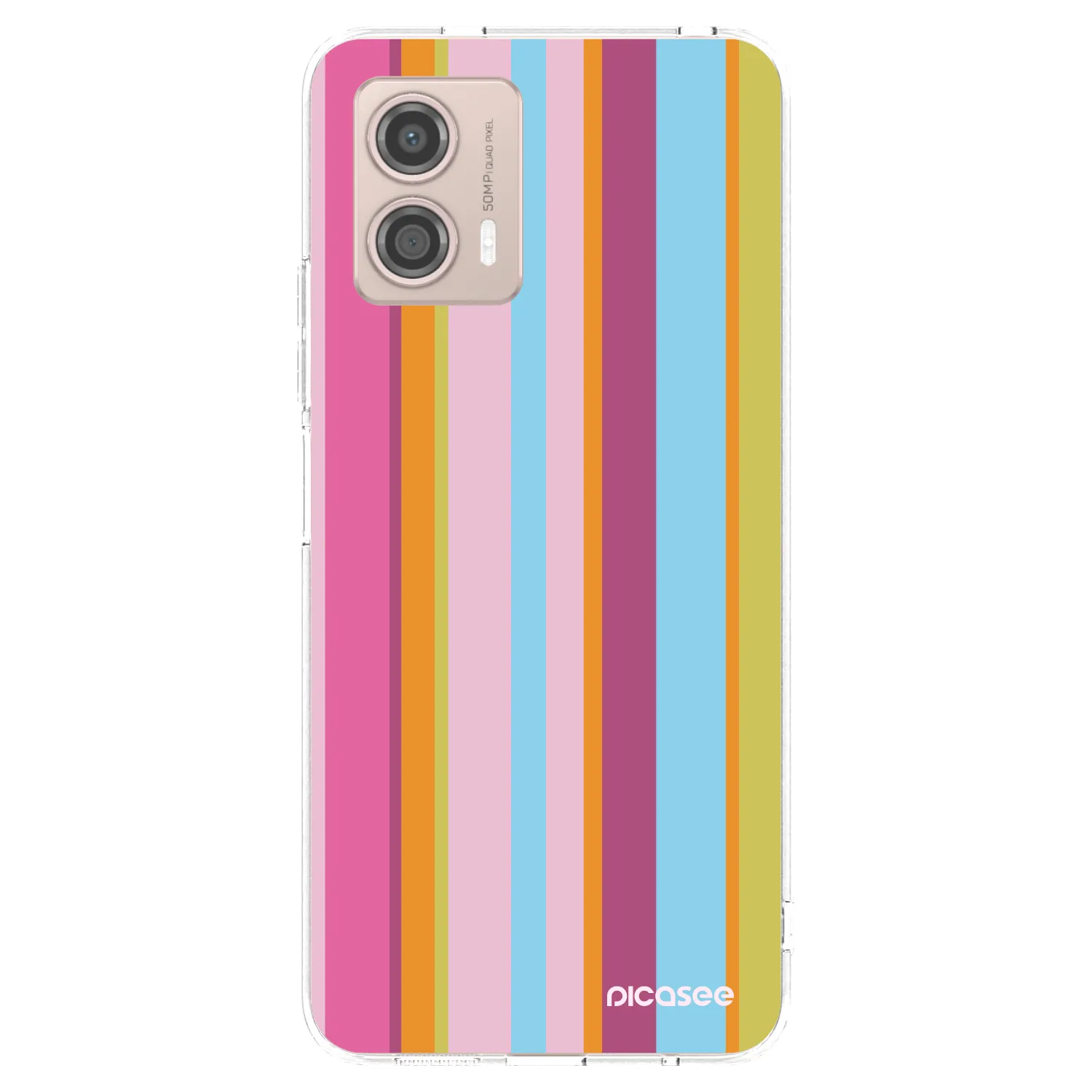 Picasee silikonowe przeźroczyste etui na Motorola Moto G53 5G - Golden hour