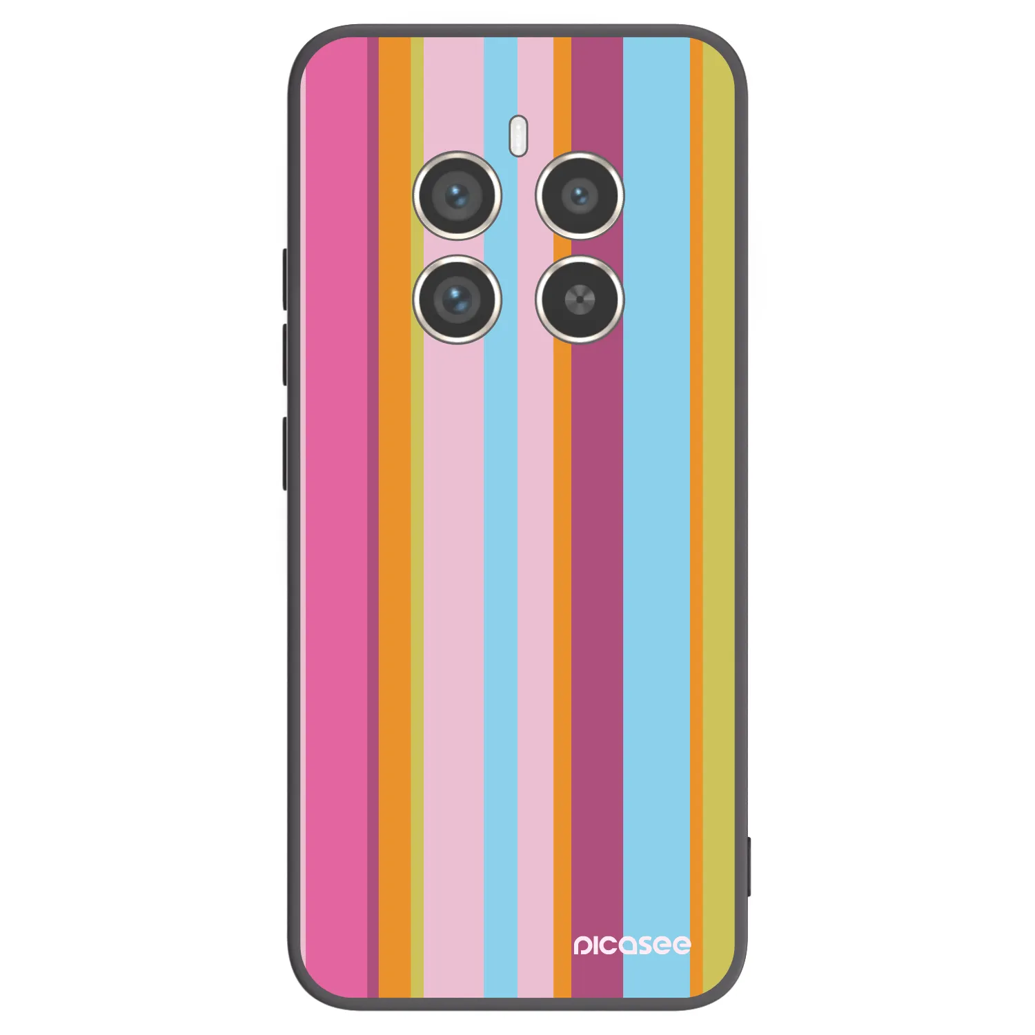 Picasee silikonowe czarne etui na Realme 12 Pro 5G - Golden hour
