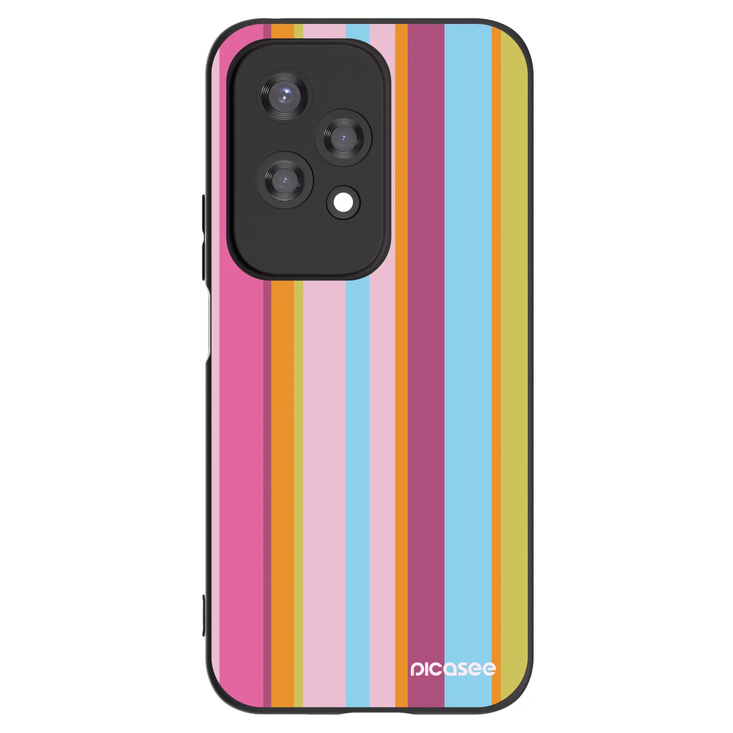 Picasee silikonowe czarne etui na Honor 200 Lite - Golden hour