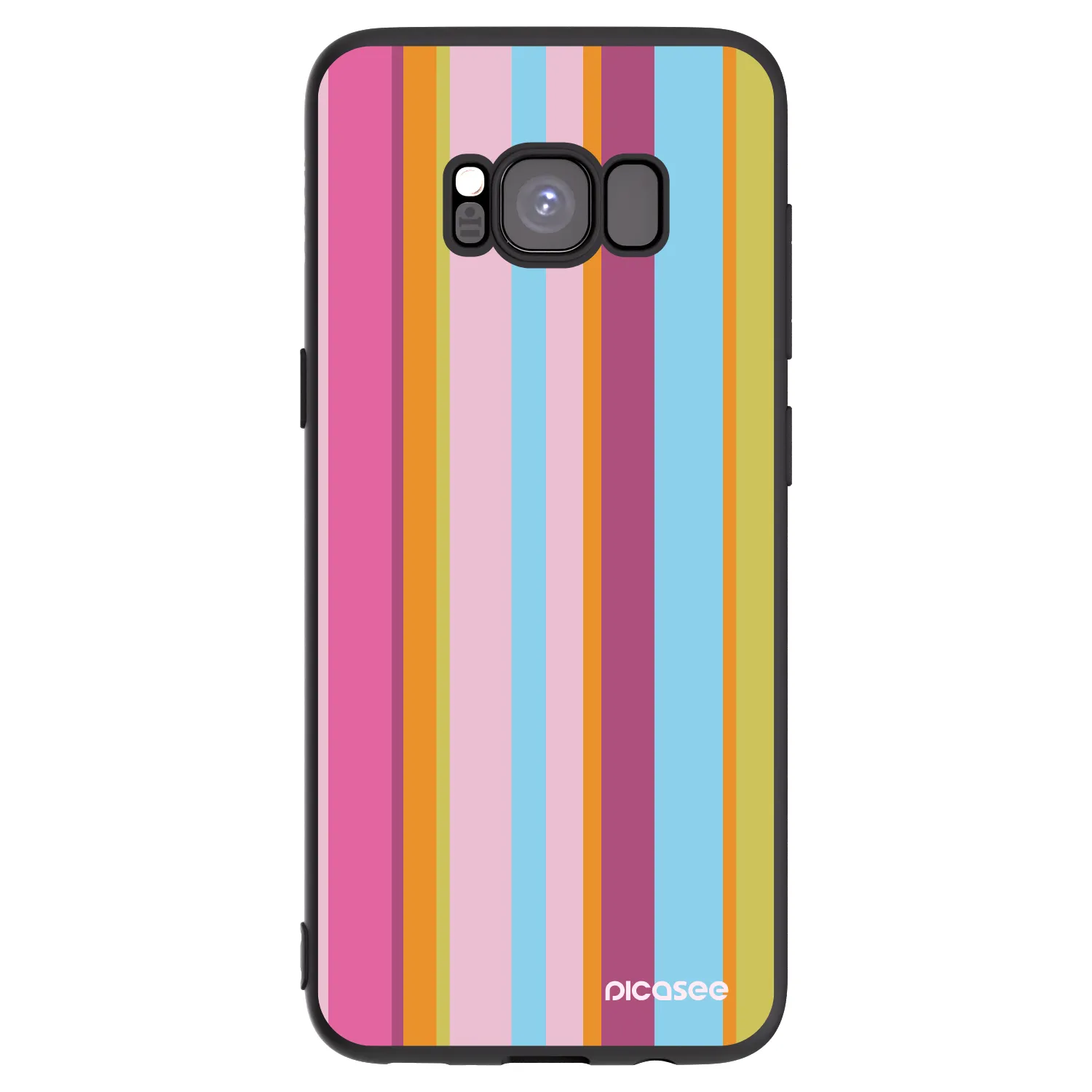 Picasee silikonowe czarne etui na Samsung Galaxy S8 G950F - Golden hour