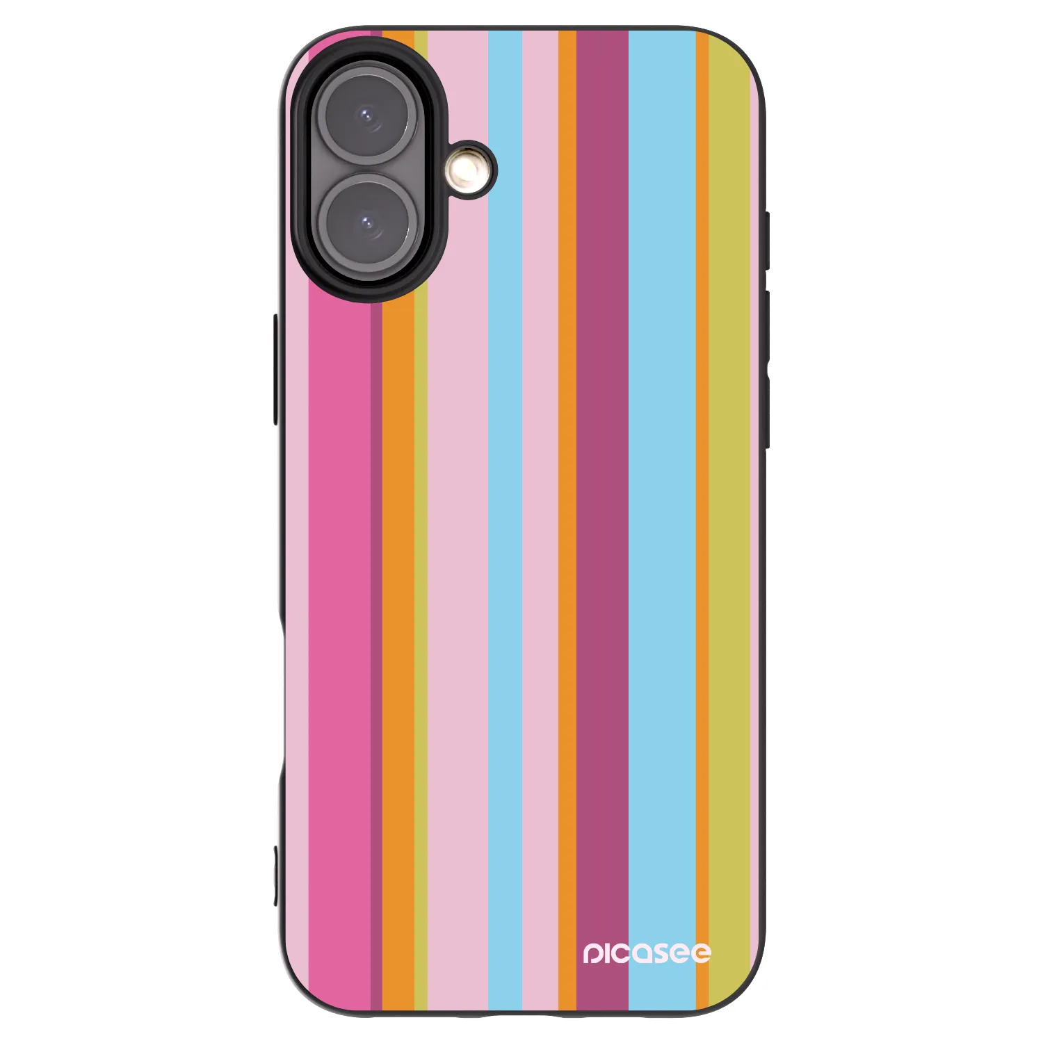 Picasee silikonowe czarne etui na Apple iPhone 16 Plus - Golden hour