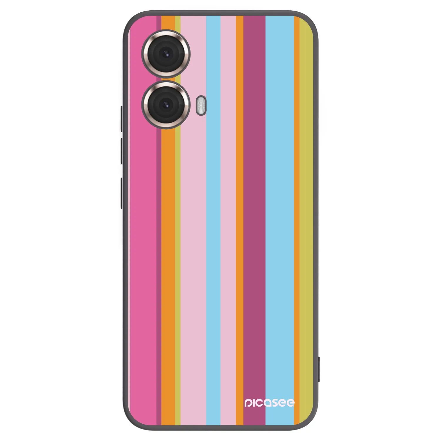 Picasee silikonowe czarne etui na Motorola Moto G85 - Golden hour