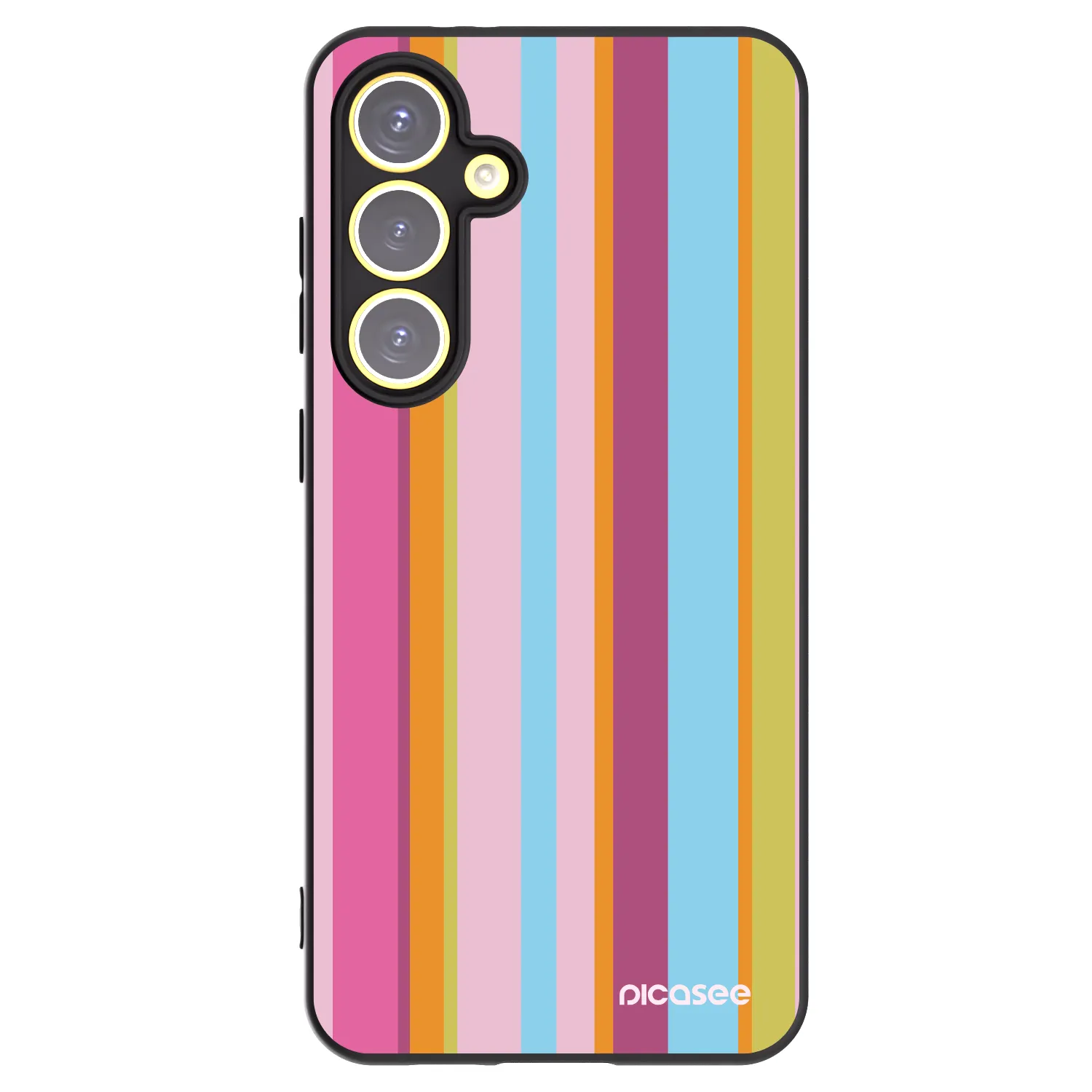 Picasee silikonowe czarne etui na Samsung Galaxy S24 FE S721B - Golden hour