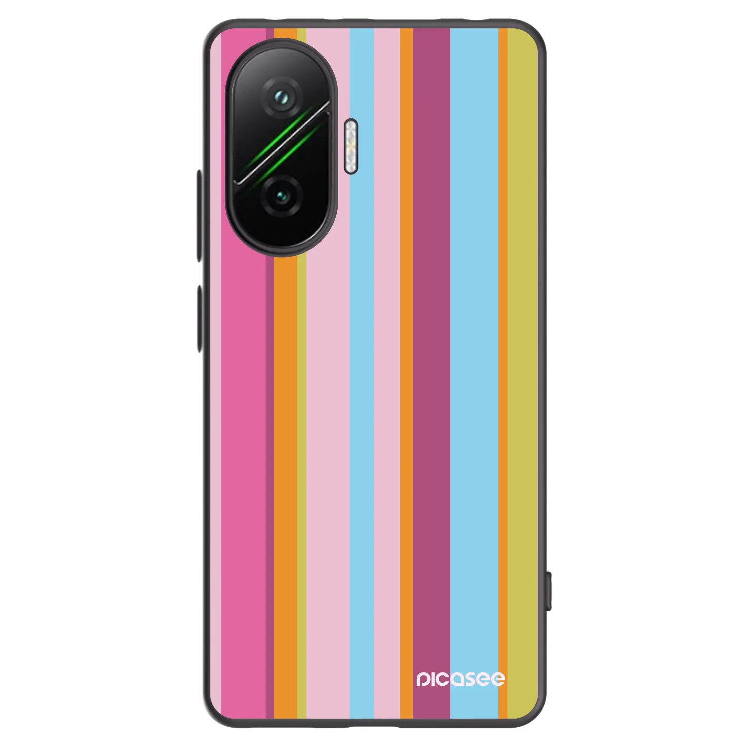 Picasee silikonowe czarne etui na Xiaomi Poco F7 Pro 5G - Golden hour