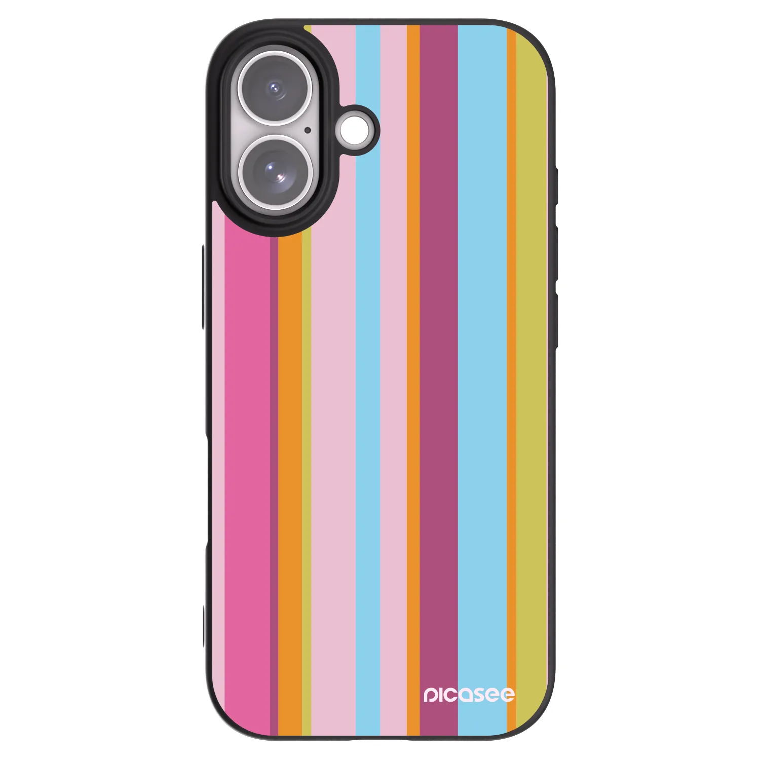 Picasee silikonowe czarne etui na Apple iPhone 17 - Golden hour