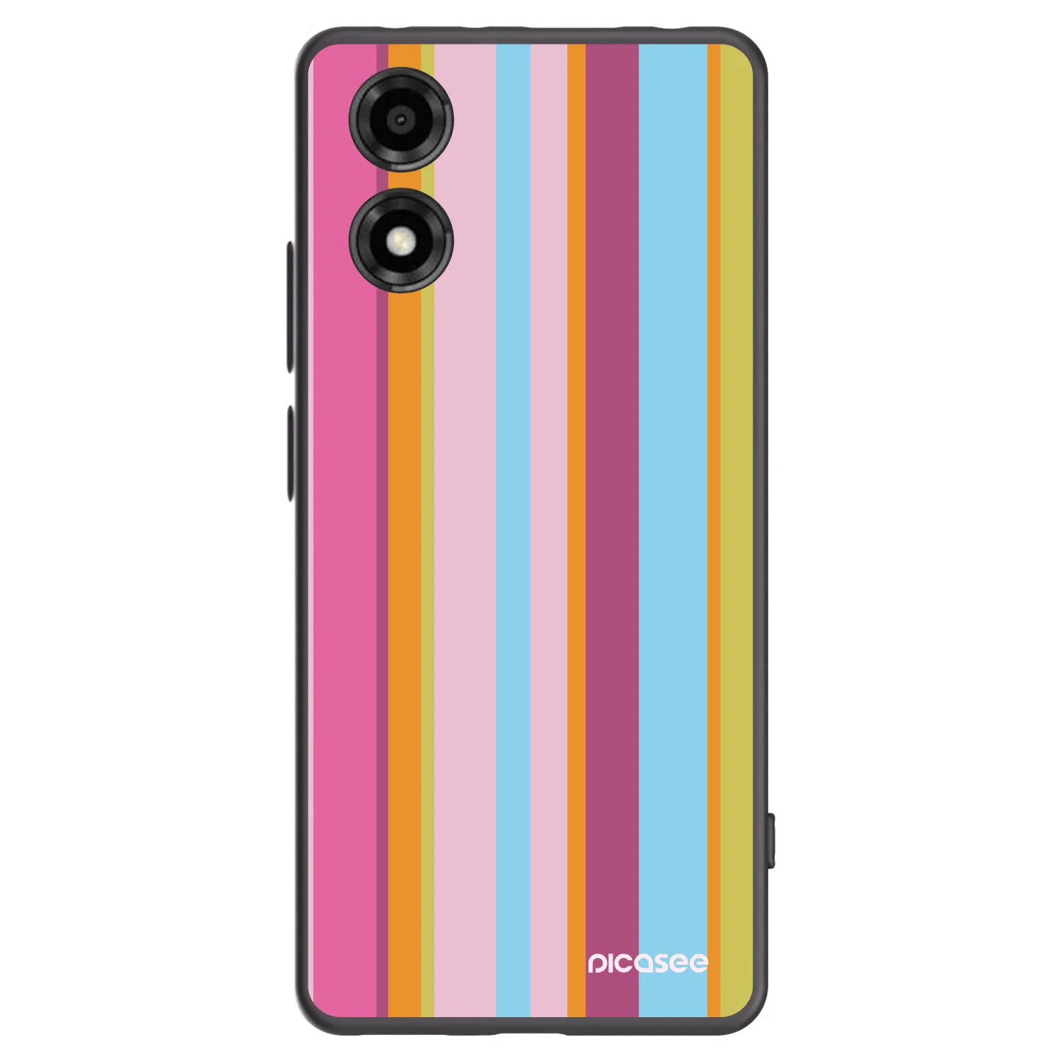 Picasee silikonowe czarne etui na Motorola Moto E14 - Golden hour