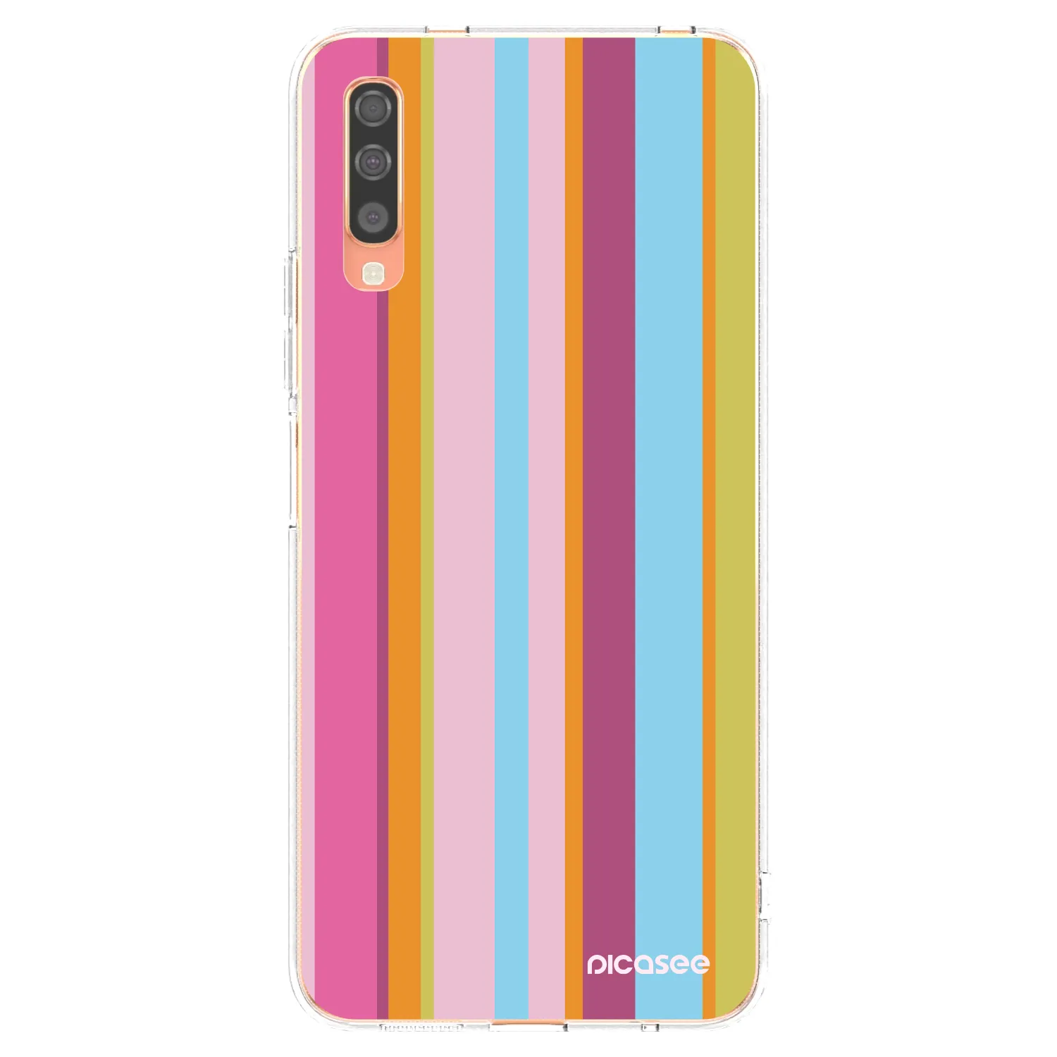 Picasee silikonowe przeźroczyste etui na Samsung Galaxy A70 A705F - Golden hour