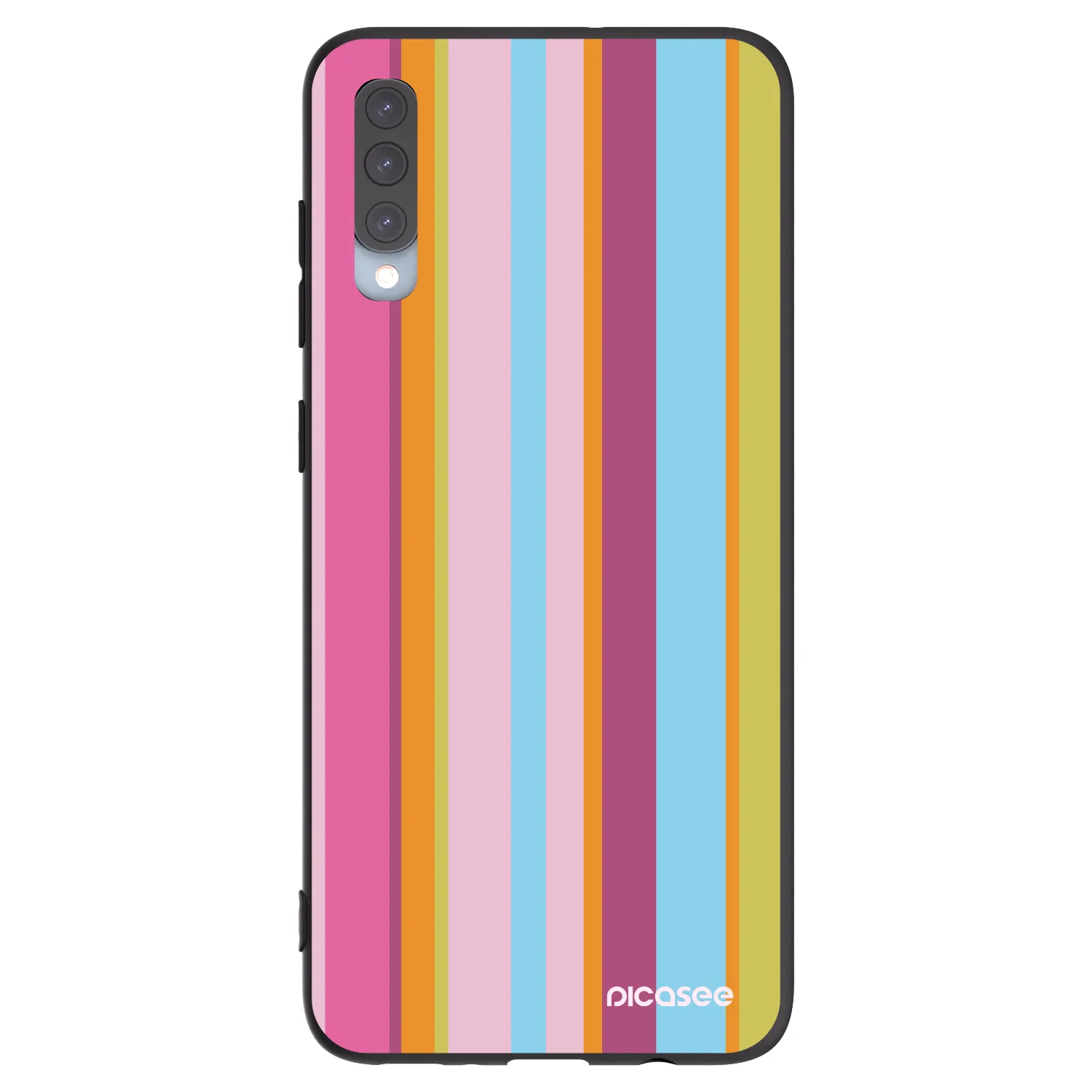 Picasee silikonowe czarne etui na Samsung Galaxy A70 A705F - Golden hour