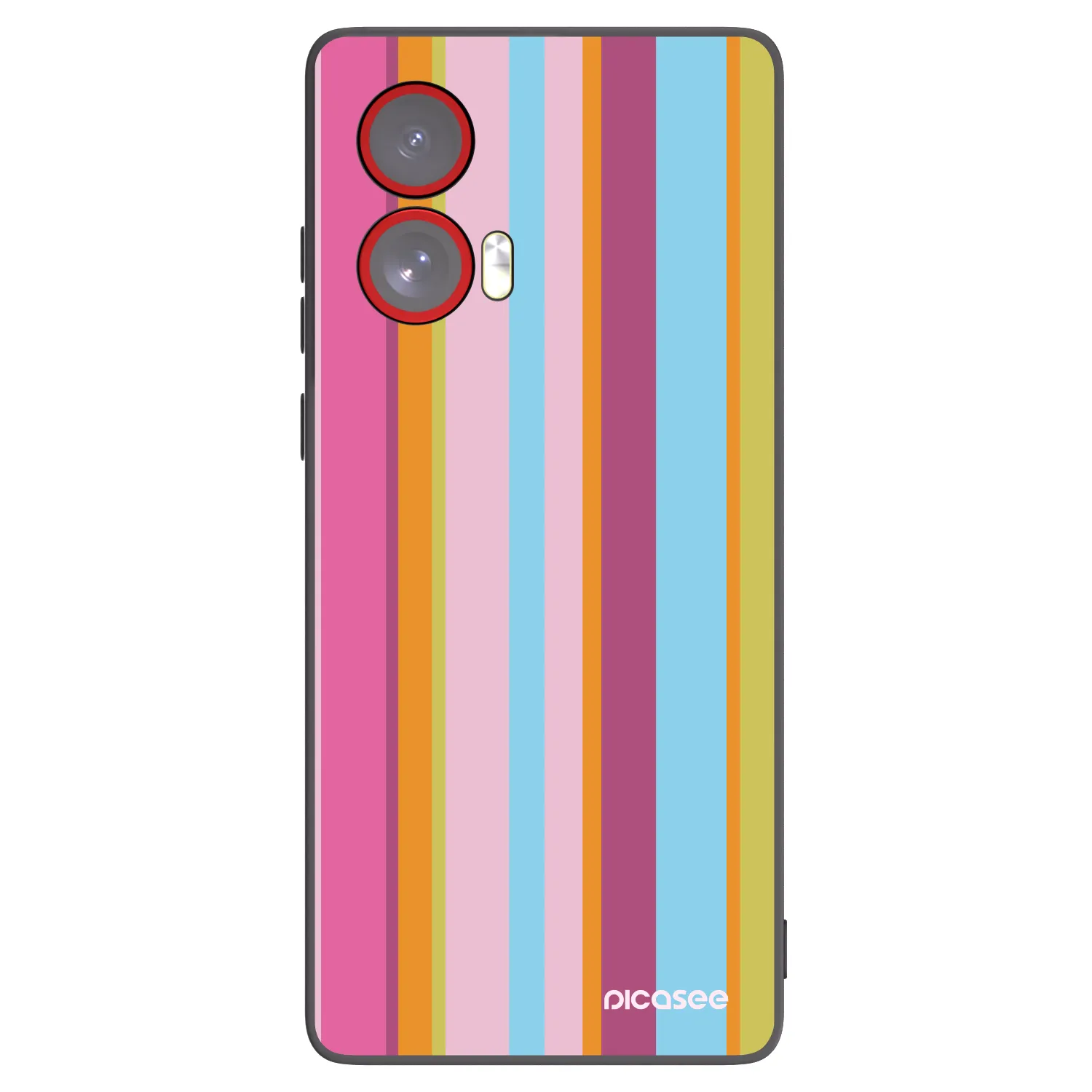 Picasee silikonowe czarne etui na Motorola Edge 50 Fusion - Golden hour