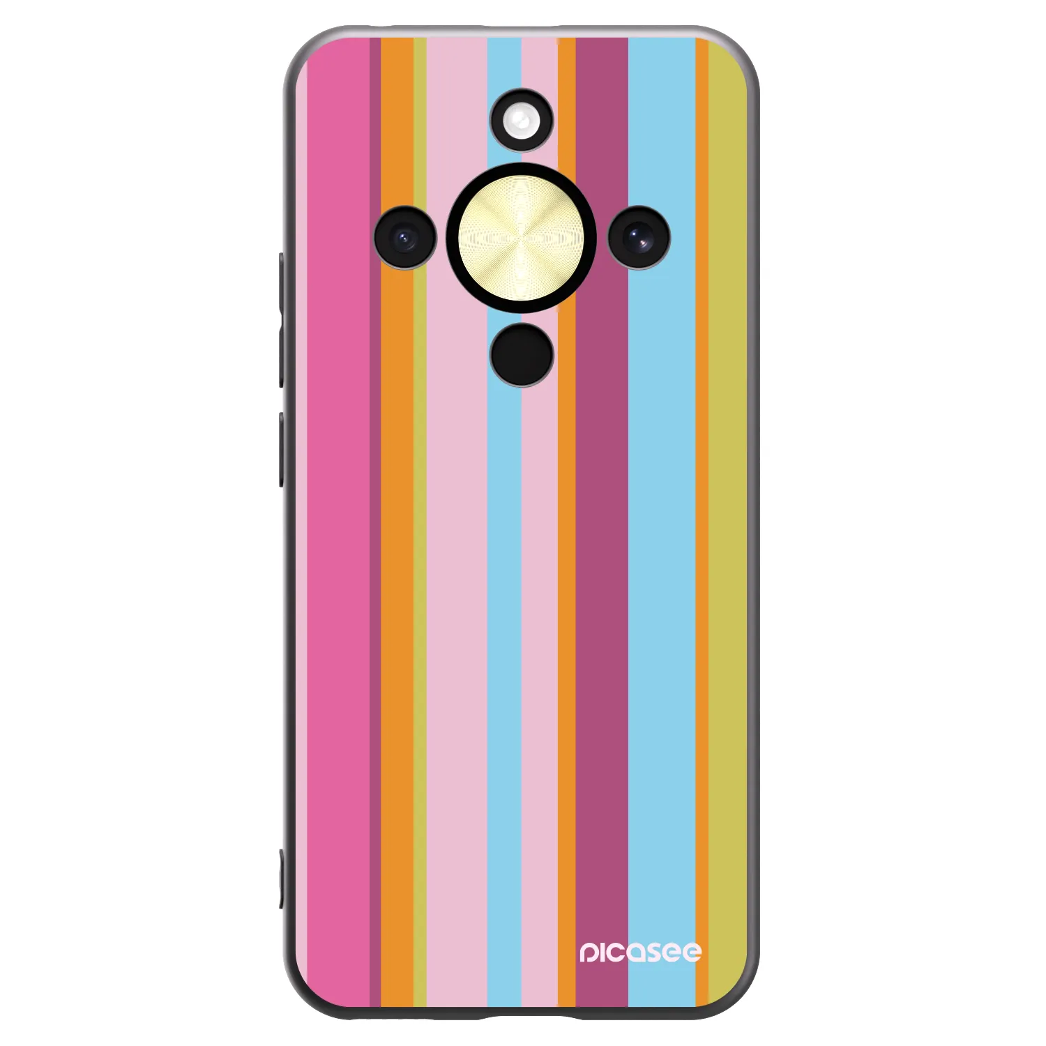 Picasee silikonowe czarne etui na Honor Magic8 Lite 5G - Golden hour