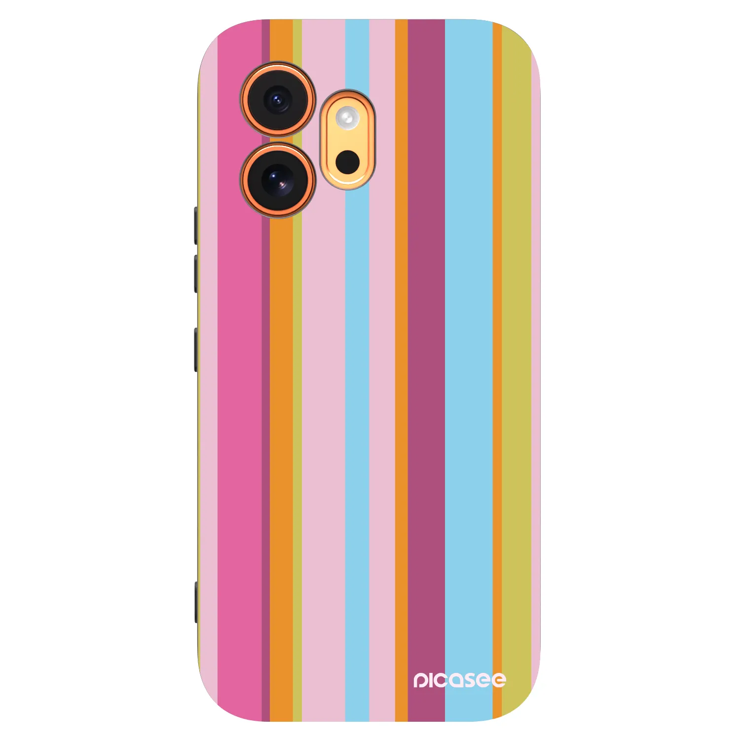 Picasee silikonowe czarne etui na Honor 600 - Golden hour