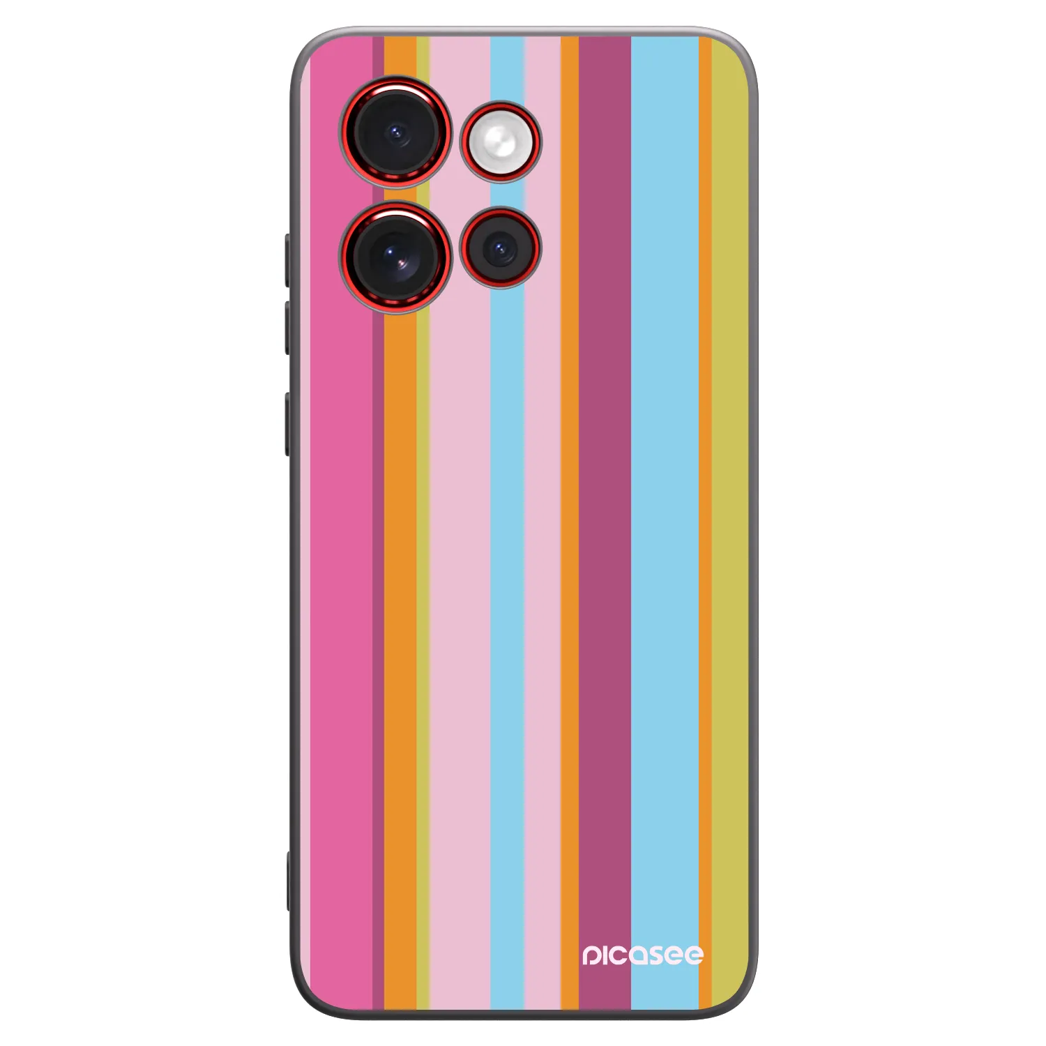 Picasee silikonowe czarne etui na Motorola Edge 60 Neo 5G - Golden hour