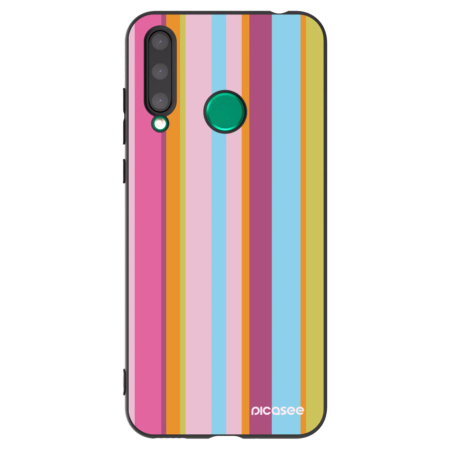 Picasee silikonowe czarne etui na Honor 20 Lite - Golden hour