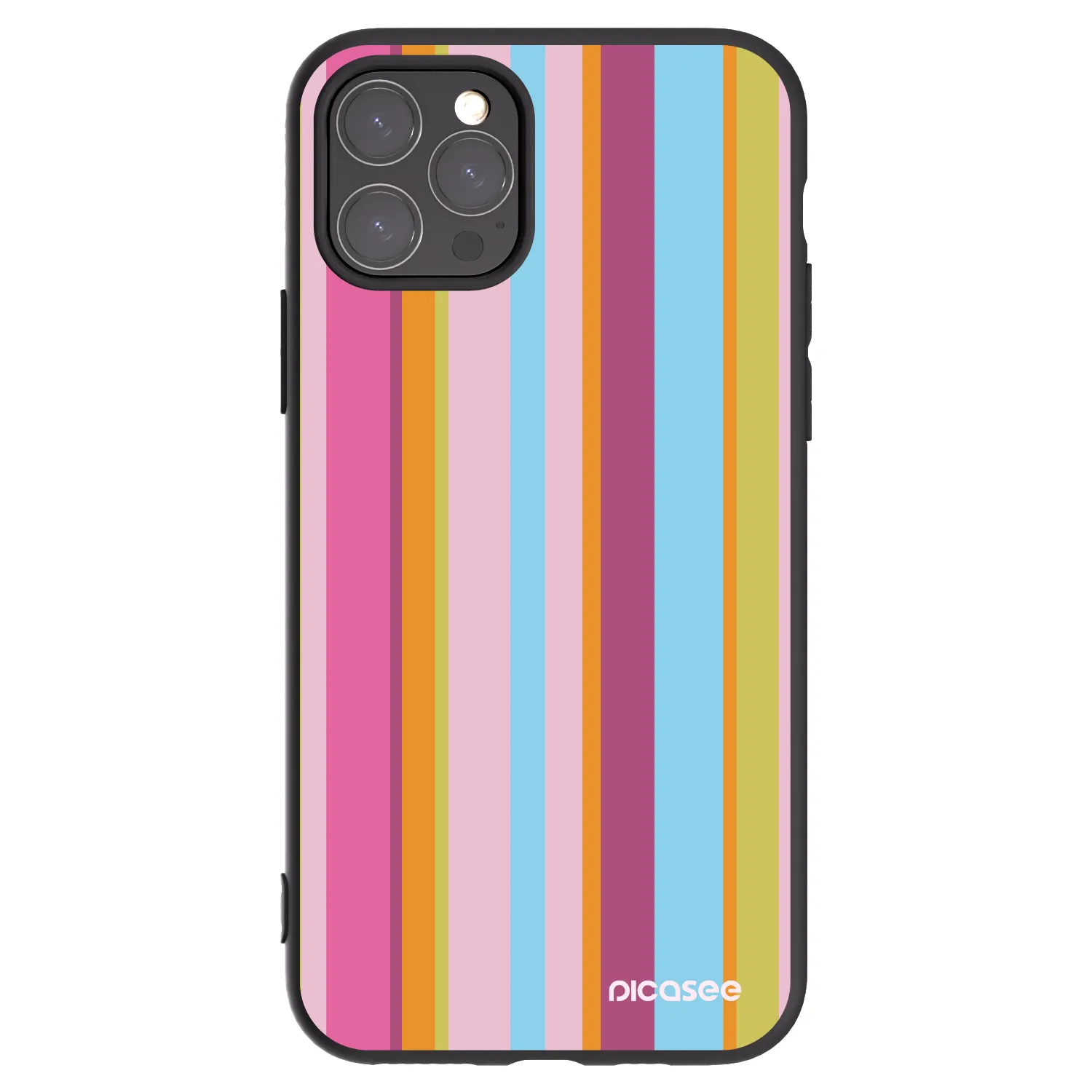 Picasee silikonowe czarne etui na Apple iPhone 11 Pro - Golden hour