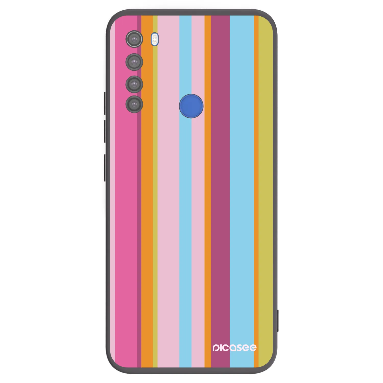 Picasee silikonowe czarne etui na Xiaomi Redmi Note 8T - Golden hour