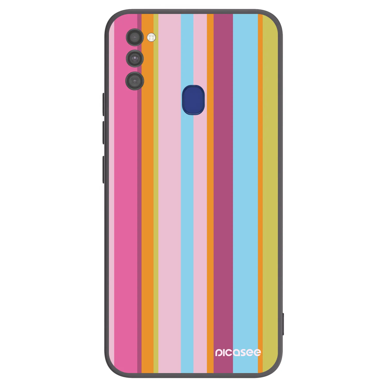 Picasee silikonowe czarne etui na Samsung Galaxy M21 M215F - Golden hour