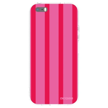 Picasee silikonowe przeźroczyste etui na Apple iPhone 5/5S/SE - Hot tropic