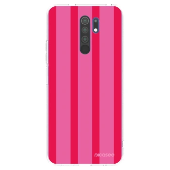 Picasee silikonowe przeźroczyste etui na Xiaomi Redmi 9 - Hot tropic