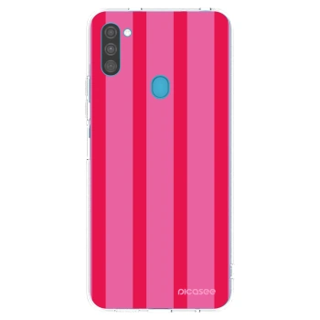 Picasee silikonowe przeźroczyste etui na Samsung Galaxy M11 - Hot tropic