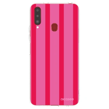 Picasee silikonowe przeźroczyste etui na Samsung Galaxy A20s - Hot tropic