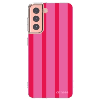 Picasee silikonowe przeźroczyste etui na Samsung Galaxy S21 5G G991B - Hot tropic