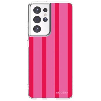 Picasee silikonowe przeźroczyste etui na Samsung Galaxy S21 Ultra 5G G998B - Hot tropic