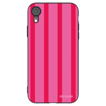 Picasee silikonowe czarne etui na Apple iPhone XR - Hot tropic