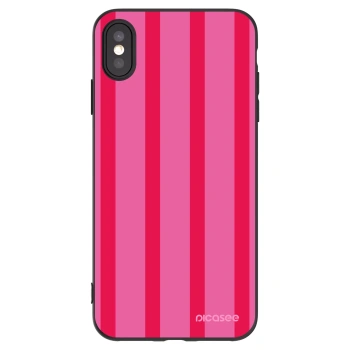 Picasee silikonowe czarne etui na Apple iPhone XS Max - Hot tropic