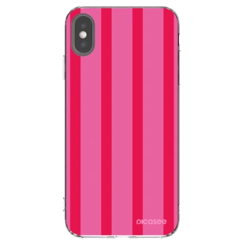 Picasee silikonowe przeźroczyste etui na Apple iPhone XS Max - Hot tropic