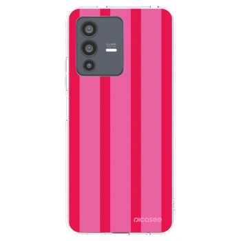 Picasee silikonowe przeźroczyste etui na Vivo V23 5G - Hot tropic