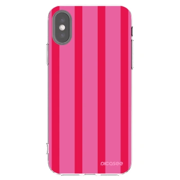 Picasee silikonowe przeźroczyste etui na Apple iPhone X/XS - Hot tropic