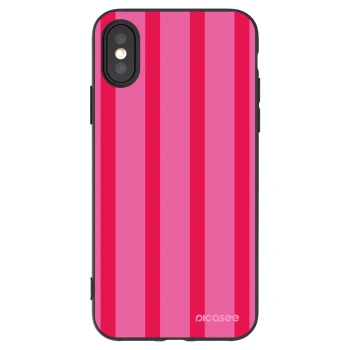 Picasee silikonowe czarne etui na Apple iPhone X/XS - Hot tropic