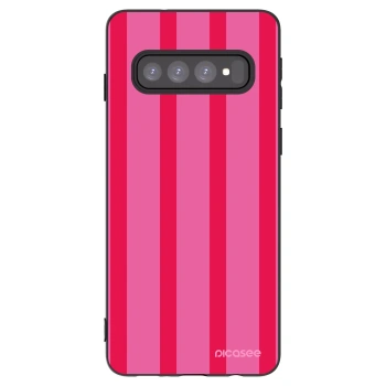 Picasee silikonowe czarne etui na Samsung Galaxy S10 G973 - Hot tropic