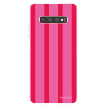 Picasee silikonowe przeźroczyste etui na Samsung Galaxy S10 Plus G975 - Hot tropic