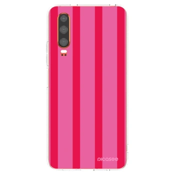 Picasee silikonowe przeźroczyste etui na Huawei P30 - Hot tropic