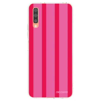 Picasee silikonowe przeźroczyste etui na Samsung Galaxy A70 A705F - Hot tropic