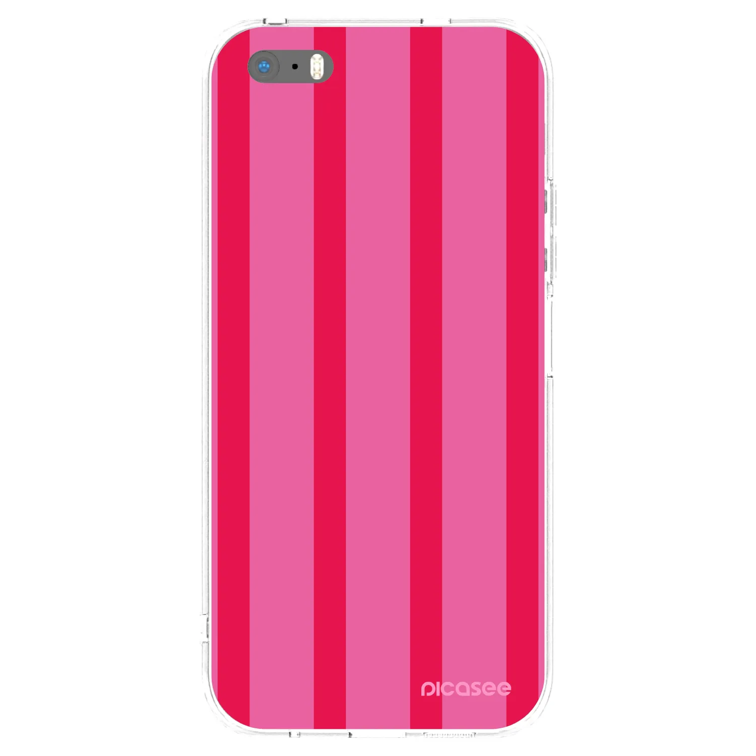 Picasee silikonowe przeźroczyste etui na Apple iPhone 5/5S/SE - Hot tropic